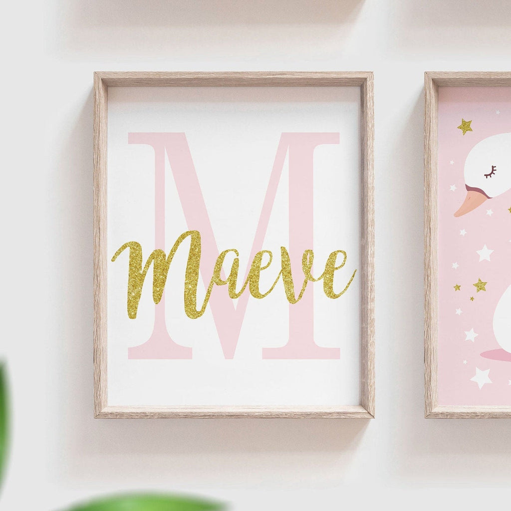 Twin girls pink and lilac, twin art swan theme, twin sister nursery decor, wall decor for sisters, wall art for twin girls, sisters wall art