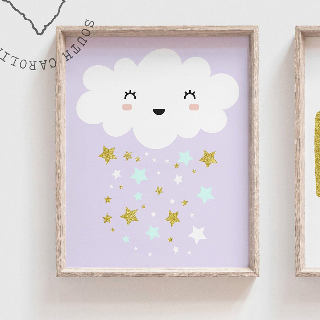 Sister art bedroom ideas for two girls, shared bedroom idea, lilac and mint sister art, customized monograms baby sister art, playroom girls – unframed wall art print for kids room or nursery.