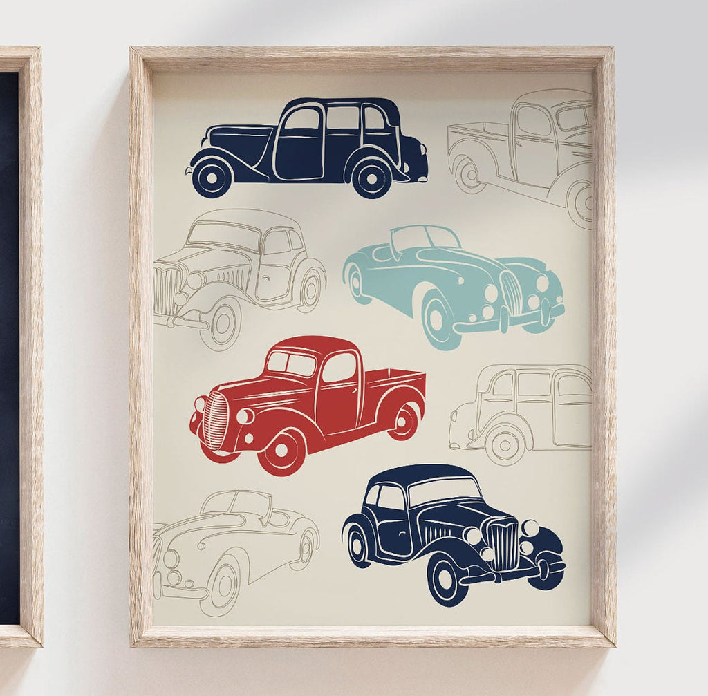 Baby boy car nursery, baby boy truck nursery, personalized baby boy art, cars baby boy decor, car nursery decor, car nursery art for boys