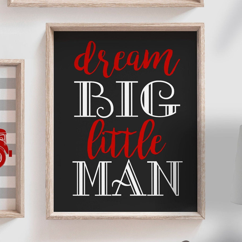 Fire truck nursery, firefighter little boy, name print boys personalized nursery wall art, boys nursery decor red gray firefighter wall art