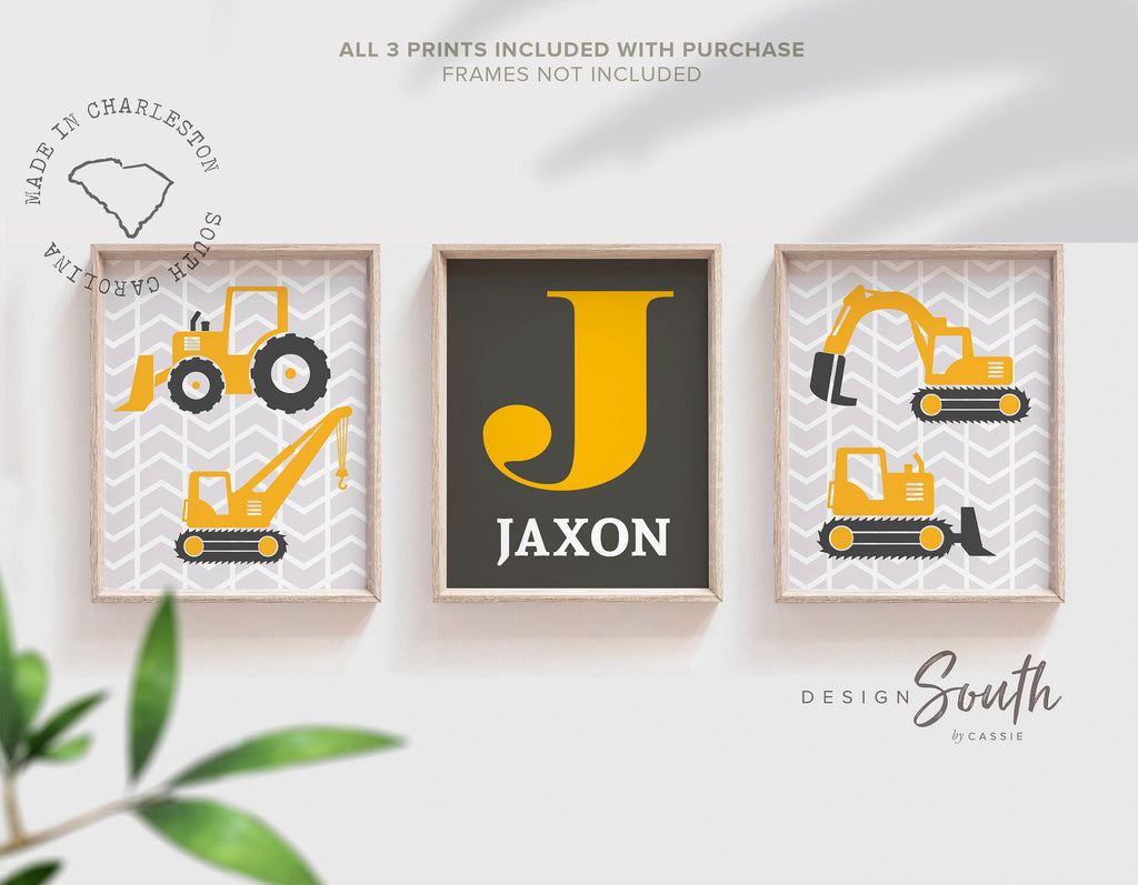 boys_construction,baby_construction,dump_truck_nursery,construction_boy_art,construction_decor,boy_construction_art,construction_vehicle,toddler_room_wall,gray_construction,gift_for_little_boy,personalized_name,baby_shower_gift,transportation_theme