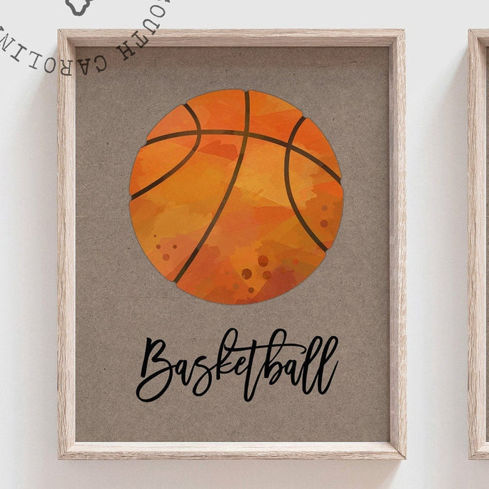Sports wall art prints for kids, boys nursery decor sports theme, baby shower sports gift boy, sports collection wall pictures boys bedroom