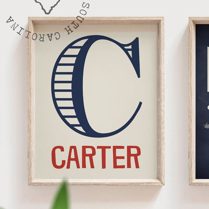 Transportation theme for boys nursery or bedroom, personalized name print for boys, oh the places you'll go, blue, red and green print, art
