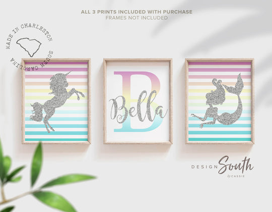 purple_teal_ombre,glitter_sparkle_baby,girls_nursery_decor,little_girl_room_art,playroom_wall_ideas,unicorns_mermaids,purple_yellow_teal,silver_sparkles_gift,baby_shower_unicorn,baby_shower_mermaid,birthday_girl_gift,bedroom_theme_wall,purple_decor_girls