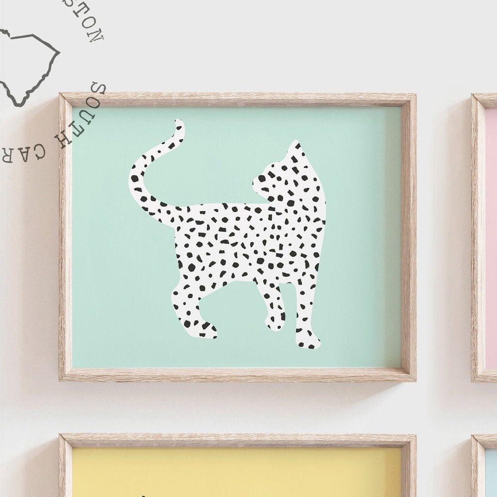 Kitten art, kitten wall decor, kitty cat girl bedroom, cat theme nursery, pastel kitten art, gift for little girl kitten cats kitties prints