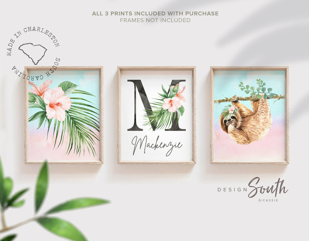 tropical_baby_room,gift_baby_shower,sloth_girl_birthday,sloth_baby_shower,palm_tree_nursery,coral_aqua_nursery,baby_room_ideas,girl_bedroom_toddler,baby_room_art_set,tropical_room_ideas,girl_sloth_theme,tropical_plant_decor,tropical_plant_theme