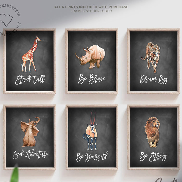 Toddler room decor, safari animals set wall art kids, big boy bedroom, boys bedroom safari jungle theme decor, industrial theme boy toddler