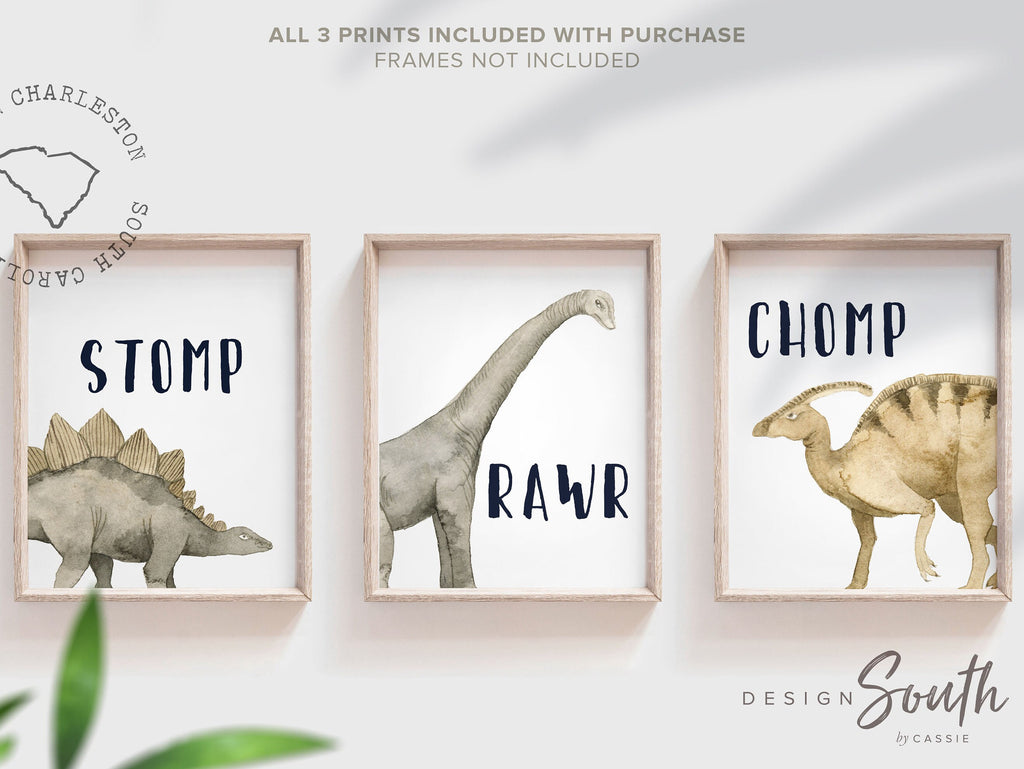 Dinosaur wall decor, toddler boy dinosaur wall art, dinosaur print, longneck dinosaur boy, neutral dinosaur images nursery, nursery kid room