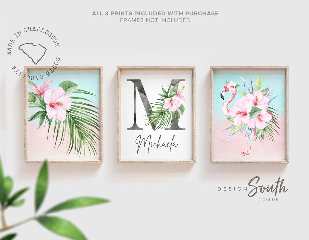 girl_wall_art_set,girl's_flamingo_room,tropical_wall_decor,girl's_nursery_idea,baby_tropical_theme,gift_girl_flamingo,tropical_baby_girl,tropical_room_art,palm_leaf_nursery,palm_tropical_girl,tropical_baby_shower,flamingo_baby_shower,pink_nursery_decor