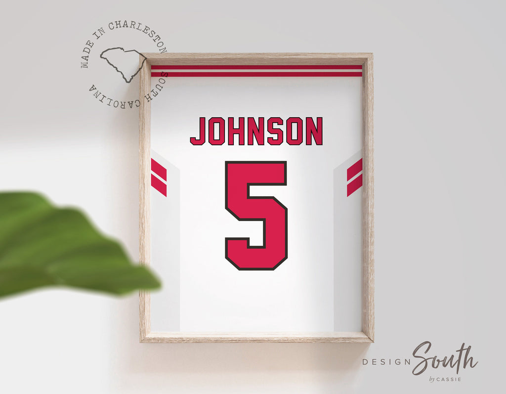 toddler_boy_room_art,little_boy_gift_idea,jersey_last_name,number_personalized,sports_bedroom_decor,jersey_poster_print,kid_bathroom_sports,kids_number_print,large_jersey_wall,sports_shower_gift,red_sports_themed,gift_from_coach_team