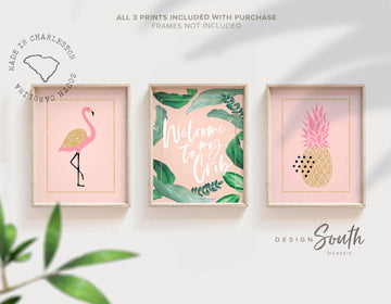 palm_leaves_pink,welcome_to_my_crib,baby_room_tropical,pink_flamingo_room,wall_art_for_nursery,pineapple_flamingos,pink_and_gold_girl,pink_gold_baby,baby_girl_nursery,girls_nursery_decor,girls_nursery_art,pink_nursery_wall,pink_tropical_room