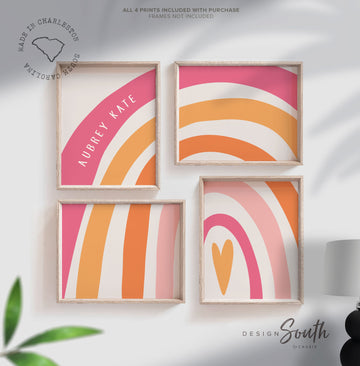 monogram_prints,girls_monogram,girls_nursery_decor,monogram_decor,nursery_wall_art,pink_nursery_decor,pink_orange_shades,girls_personalized,girls_nursery_art,rainbow_monogram,girls_rainbow_print,wall_art_girls_room,playroom_wall