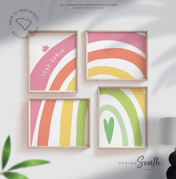 girls_nursery_decor,monogram_decor,monogram_for_girls,monogram_wall_decor,girls_playroom_decor,pink_girls_nursery,monogrammed_art,decor_for_girls_room,girls_nursery_art,pink_orange_green,playroom_wall_art,toddler_room_decor,baby_rainbow_theme