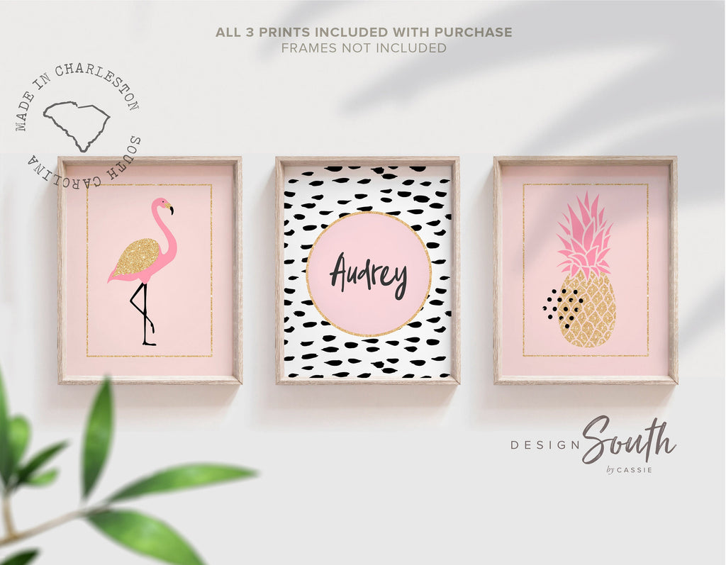 personalized_print,girls_bedroom,girls_nursery_decor,girls_wall_decor,dalmatian_pattern,black_white_dots,pink_gold_white_art,baby_girl_modern_art,baby_pink_flamingo,gold_sparkles_girl,speckled_dots_modern,girls_name_print_set,pink_and_gold_room