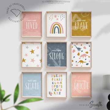 pink_navy_dinosaurs,dinosaur_nursery,girl_dinosaur_art,girl_dinosaur_decor,wall_art_for_girls,dinosaurs_stars_kids,modern_trendy_set,girls_gallery_wall,affirmation_children,toddler_teen_inspire,pink_and_navy_blue,playroom_wall_ideas,little_girl_playroom