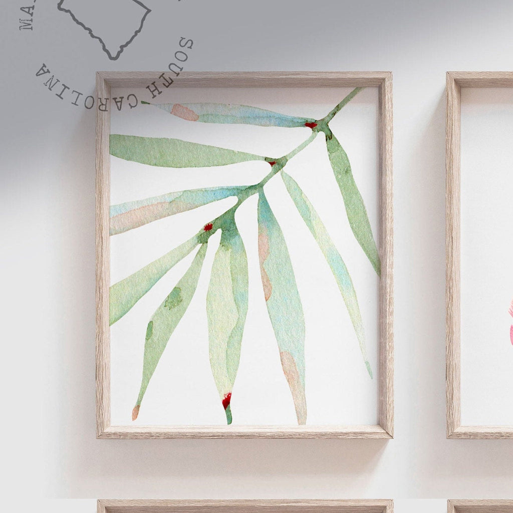 Girls nursery decor, tropical leaf flamingo decor, girls nursery tropical theme, girls bedroom theme, pink tropics nursery flamingo baby art