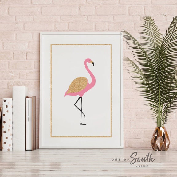 Welcome to my crib print art set, above crib tropical wall, flamingo nursery decor, baby room decor, newborn flamingo nursery pink and gold