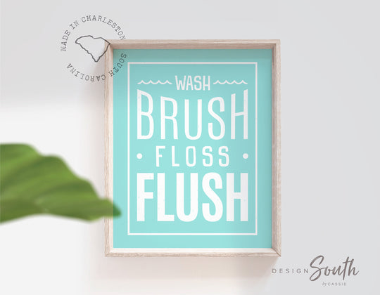 wash_brush,floss_flush,bathroom_print,child's_bathroom,girls_bathroom,boys_bathroom,aqua_and_white,aqua_bathroom_decor,print_for_bathroom,aqua_bathroom,girl_bathroom_decor,boys_bathroom_decor,aqua_wash_brush