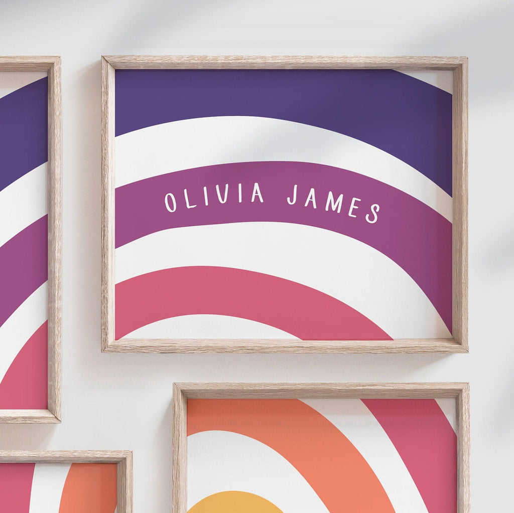 Sister room decor, two girls names art prints, gift for sisters, shared bedroom personalized names, sisters room decor, twin sister decor – unframed wall art print for kids room or nursery.