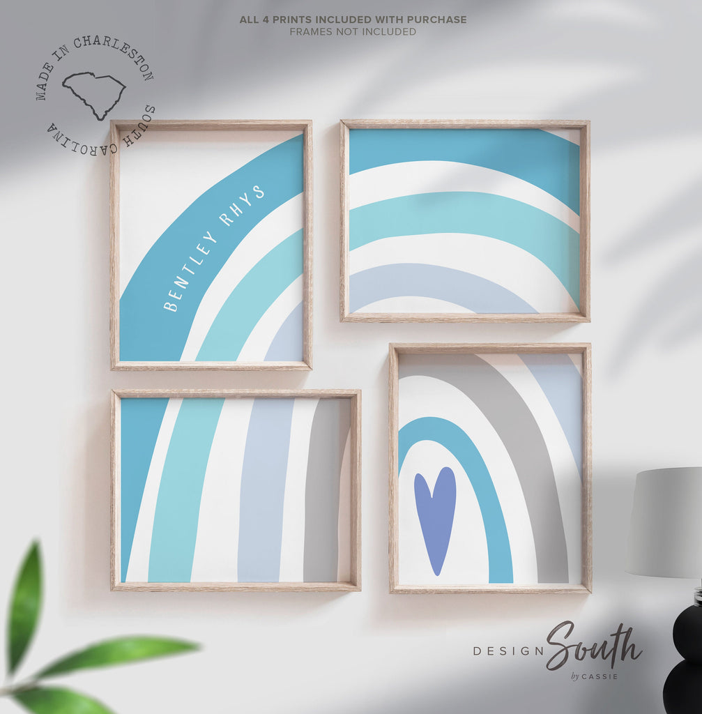 modern_baby_blue,gift_baby_shower,childrens_playroom,personalized_name,rainbow_theme_room,gift_baby_rainbow,twin_boys_decor,blue_rainbow_print,wall_art_print_set,rainbow_collage,blue_nursery_themes,playroom_rainbow_art,gift_boy_newborn