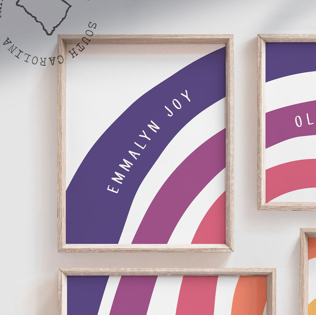 Sister room decor, two girls names art prints, gift for sisters, shared bedroom personalized names, sisters room decor, twin sister decor – unframed wall art print for kids room or nursery.