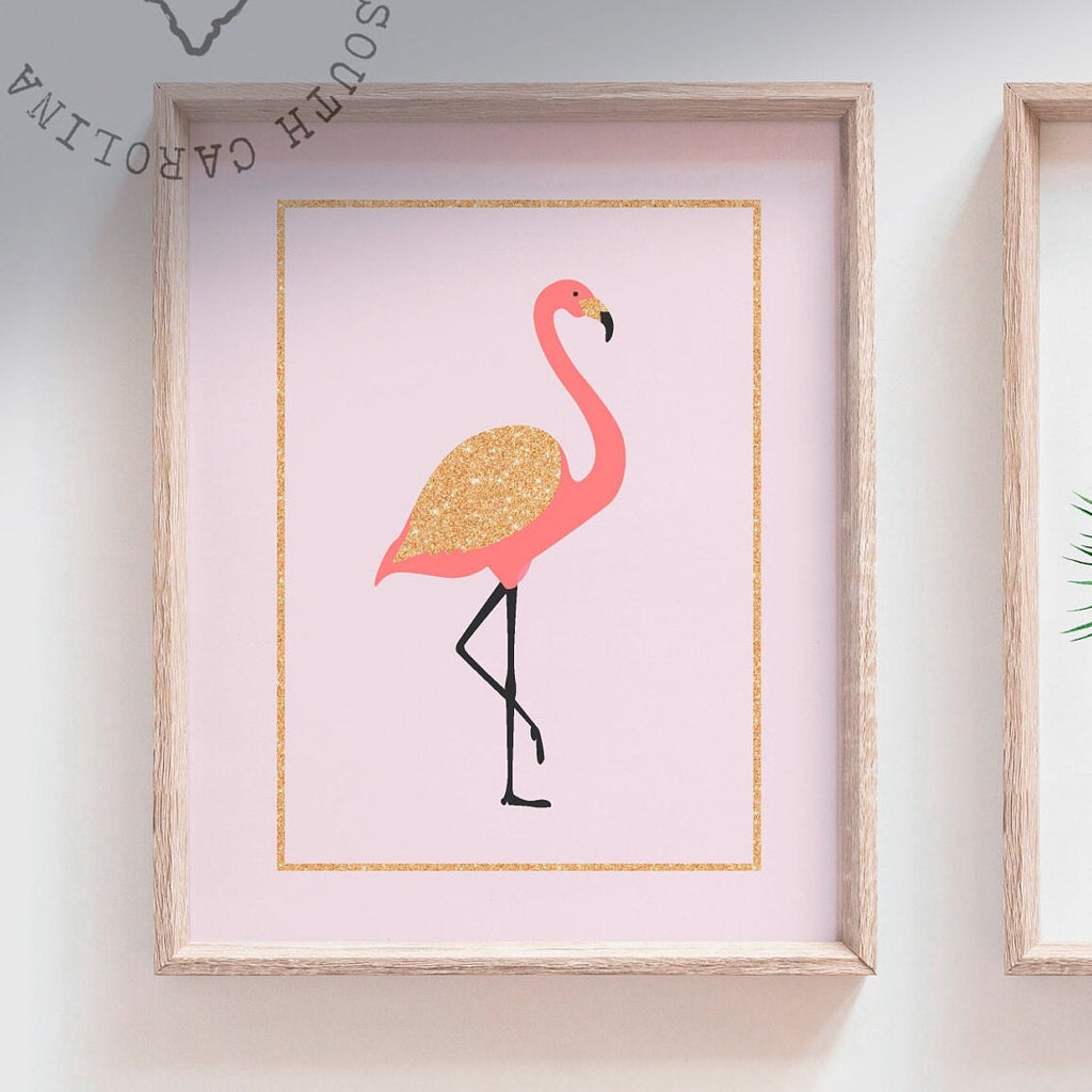 Pink and coral tropical nursery, baby girl tropical flowers nursery, coral and pink baby name and quote, little girl tropical playroom idea