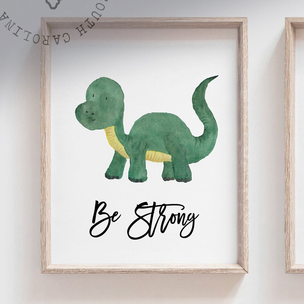 Boys dinosaur bedroom wall art, dinosaur decor for boys, boys dinosaur theme, dinosaur prints, baby boy dinosaurs, dinosaur nursery art boys