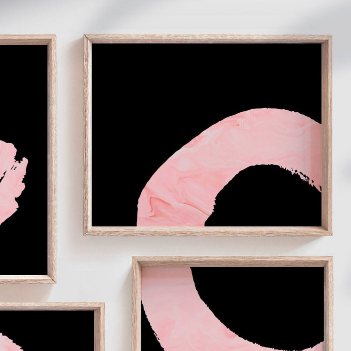X and O print, girls room decor, XO girl's wall art, modern girl art, pink black girls room art, pink nursery wall art, blush girl print set