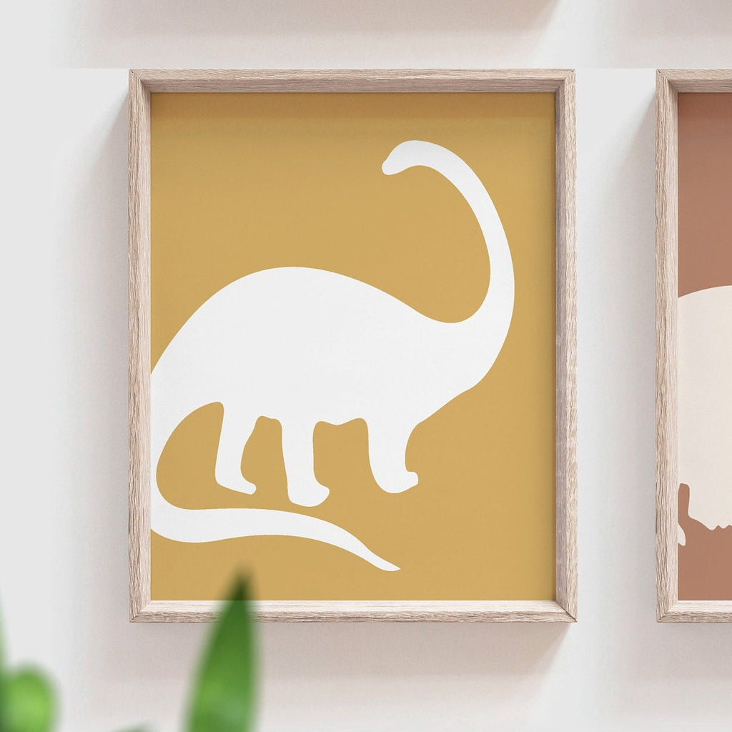 Neutral dinosaur decor earthy neutral tones, kid neutral playroom wall art, neutral boho dinosaurs for kid baby children, art gender neutral