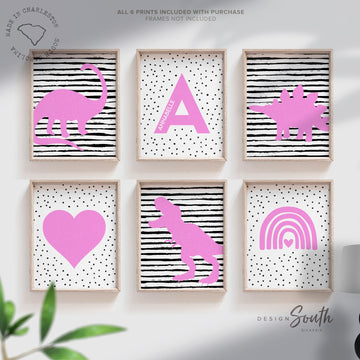 hot_pink_dinosaur,trex_wall_art_print,tyrannosaurus_rex,nursery_fine_art,girl_dinosaur_wall,kid_art_print_modern,room_decor_t_rex,dinosaur_party_gift,room_decorations,dinosaur_girl_gift,dinosaur_girl_ideas,love_hearts_themed,cute_modern_dinosaur