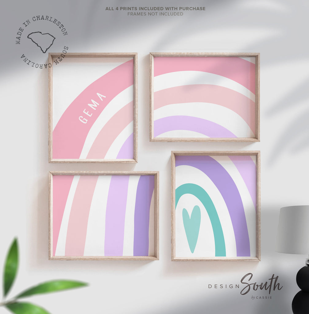 teal_aqua_purple,lilac_lavender_pink,purple_teal_nursery,purple_teal_room,playroom_wall_ideas,rainbow_baby_girl,girls_bedroom_art,girls_bedroom_decor,wall_art_for_girls,girl_room_decoration,newborn_gift_prints,rainbow_pictures,purple_nursery_art