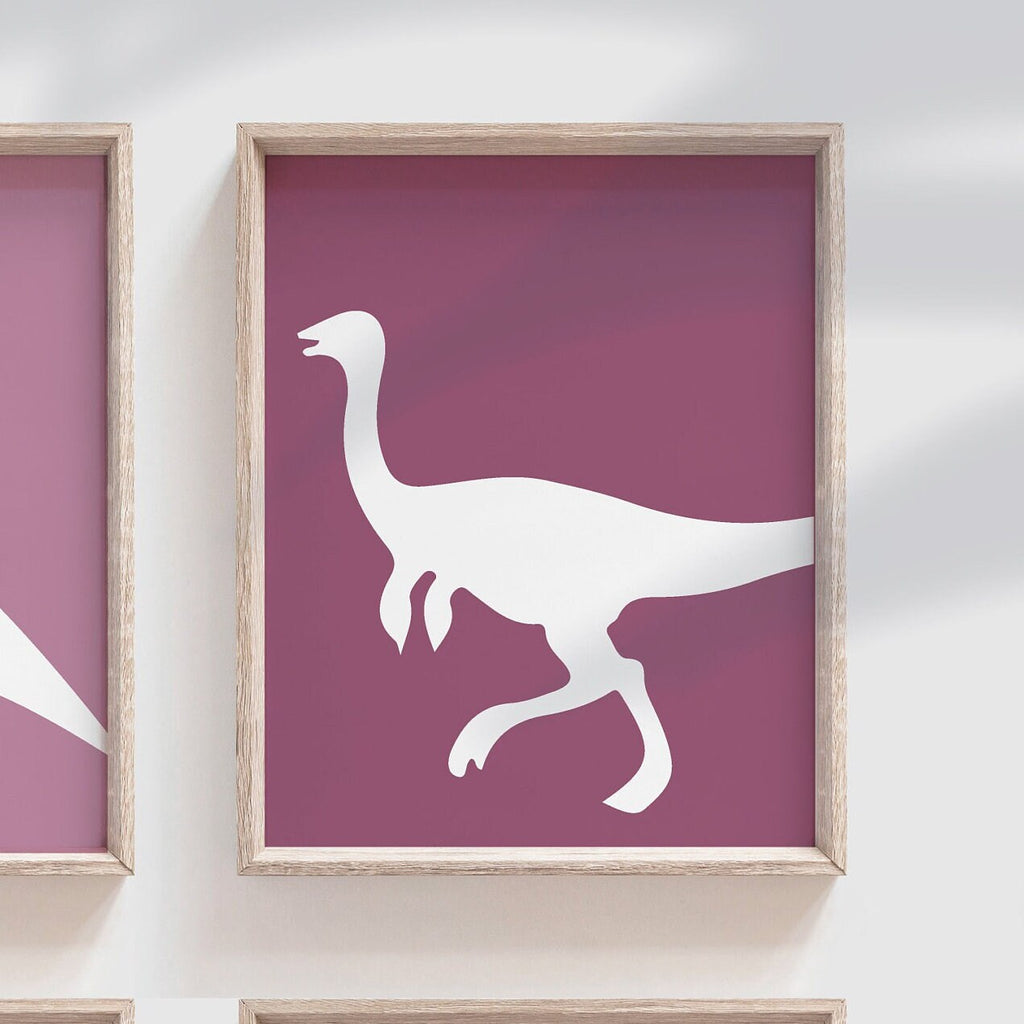 Little girl room dinosaurs, girl dinosaur art, pink blue purple dinosaurs, decor toddler wall girl boho dinosaurs, girl's art print dinosaur