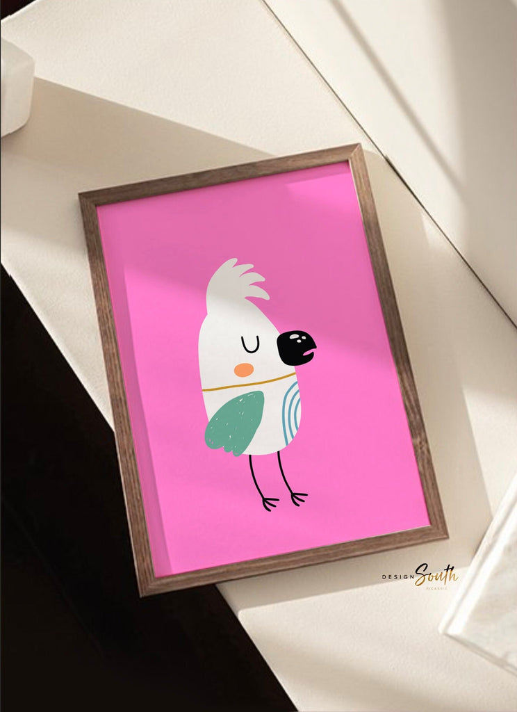 Exotic tropical birds print, tropical birds wall art, tropical animals print set, cute tropical birds print set, modern girl&#39;s tropical art