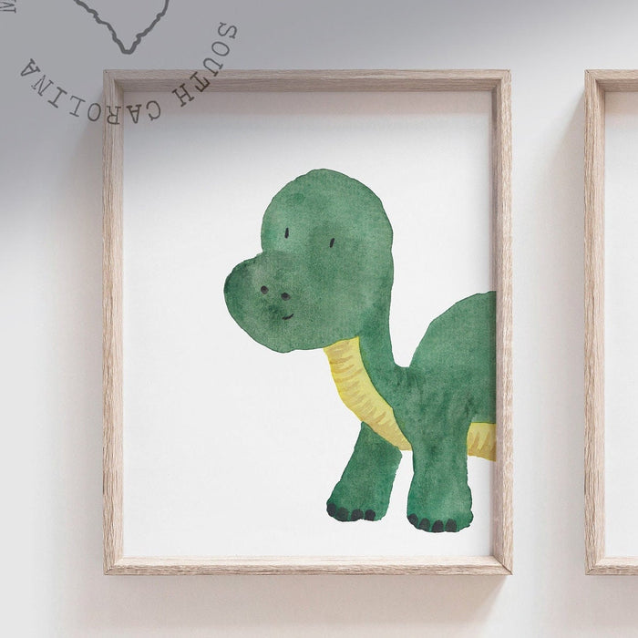 Set of 6 dinosaur nursery prints, nursery wall art, dinosaur decor, boys room wall art, kids room decor, dinosaur art, print collection dino