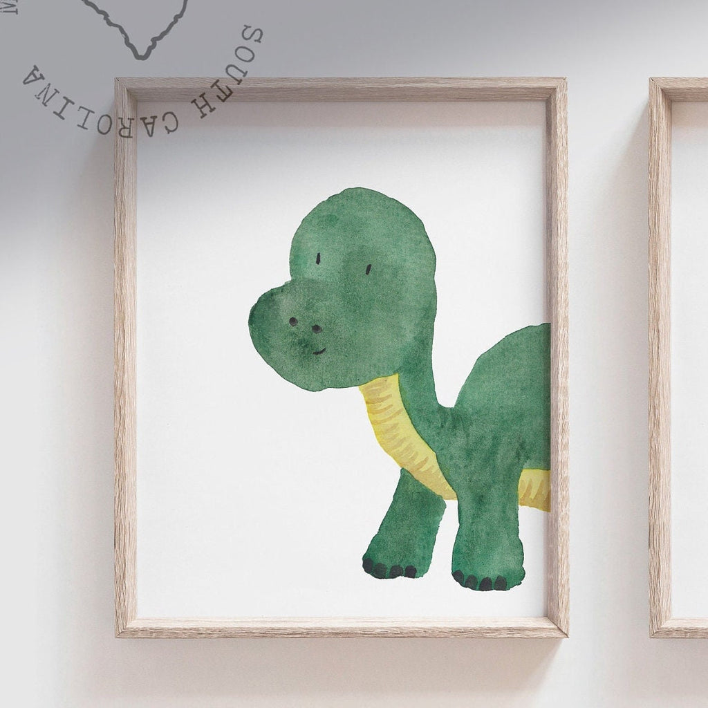 Set of 6 dinosaur nursery prints, nursery wall art, dinosaur decor, boys room wall art, kids room decor, dinosaur art, print collection dino