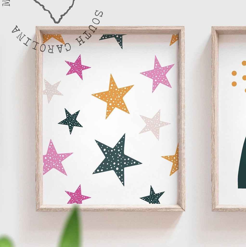 Girl dinosaurs, trendy stylish girl dinosaur nursery art, girl dinosaur bedroom wall art, pink dinosaurs, wall girly dinosaur little girl