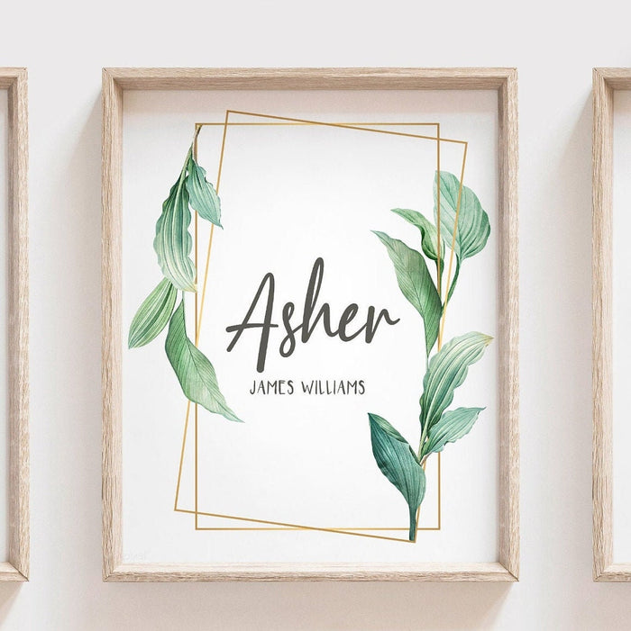 Animal wall art for baby boy, lion cub baby panda modern nursery, personalized name watercolor animal art prints, cute animals zoo nursery