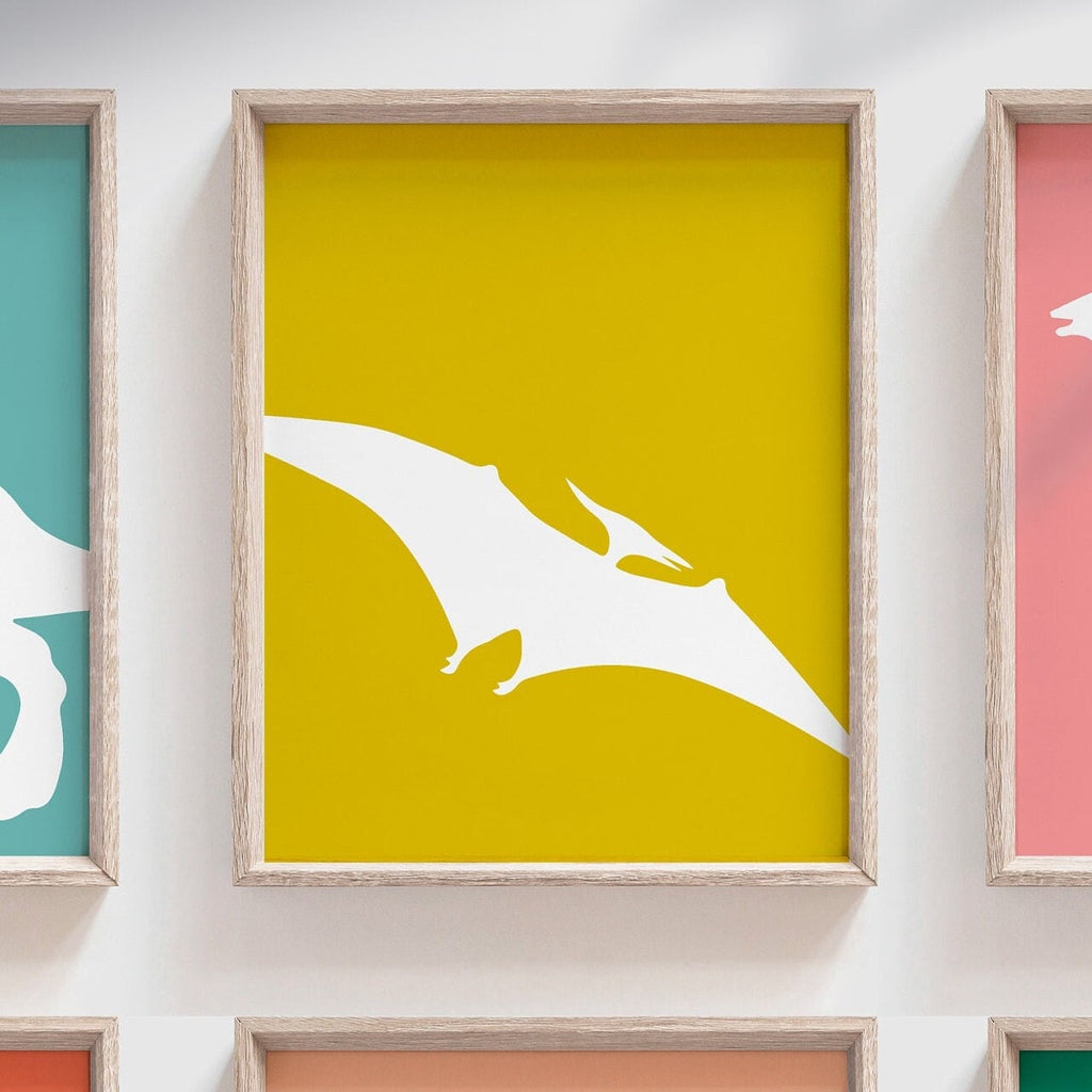 Modern neutral dinosaurs, kid dinosaur art, childrens wall art gender neutral dinosaurs, neutral dinosaur wall art for children bedroom