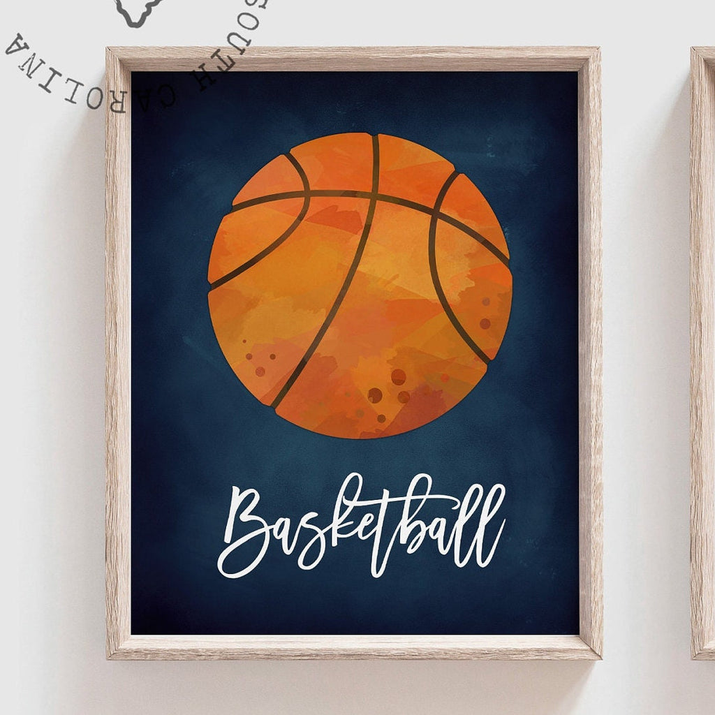 Sports home decor, sports posters boys room, sports wall art, athlete little boy gift, artwork above bed sports theme, basketball football