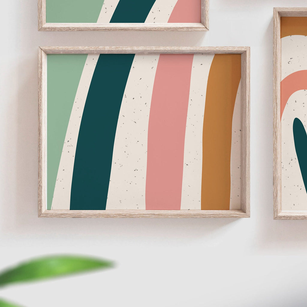 Neutral nursery decor earthy neutral tones, kids neutral playroom wall art, neutral boho rainbow for kids baby children, art gender neutral