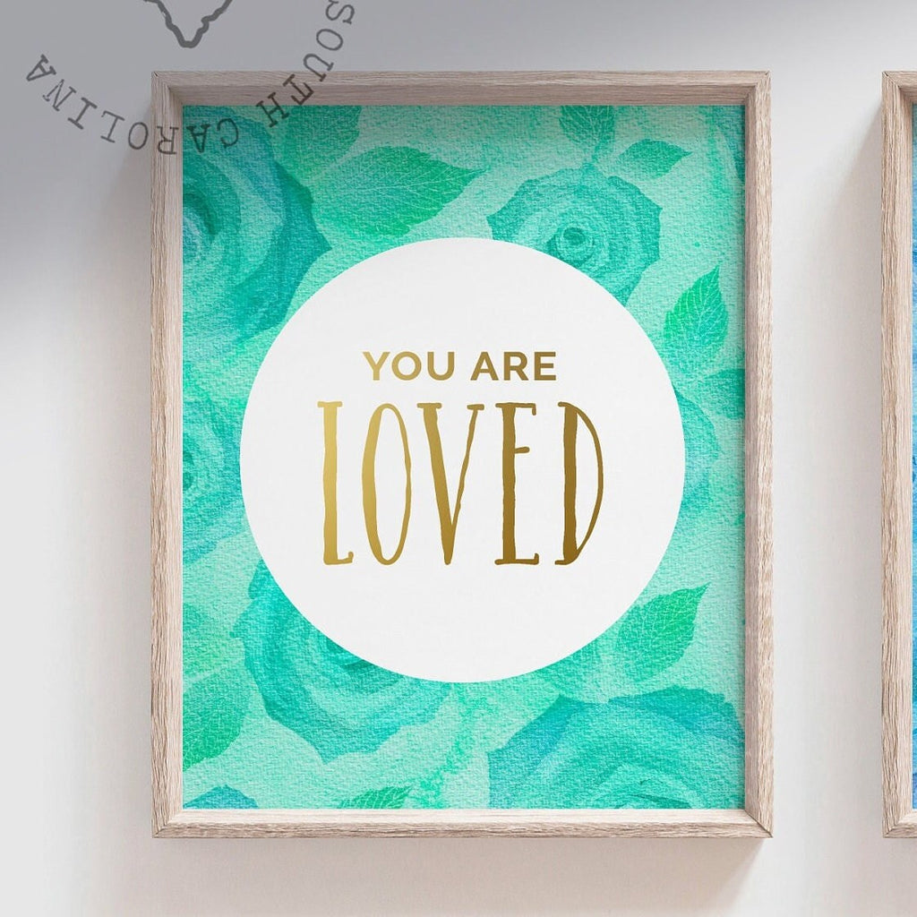 Positive girl playroom art, inspirational messages for girl wall art, set of 6 gallery wall prints girl quotes playroom bedroom or nursery