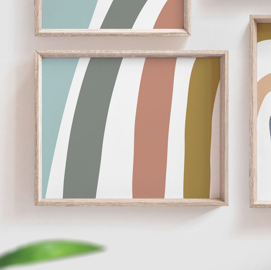 Rainbow nursery decor, gender neutral baby decor, unisex nursery decor, neutral rainbow theme nursery, love print, gender neutral wall ideas