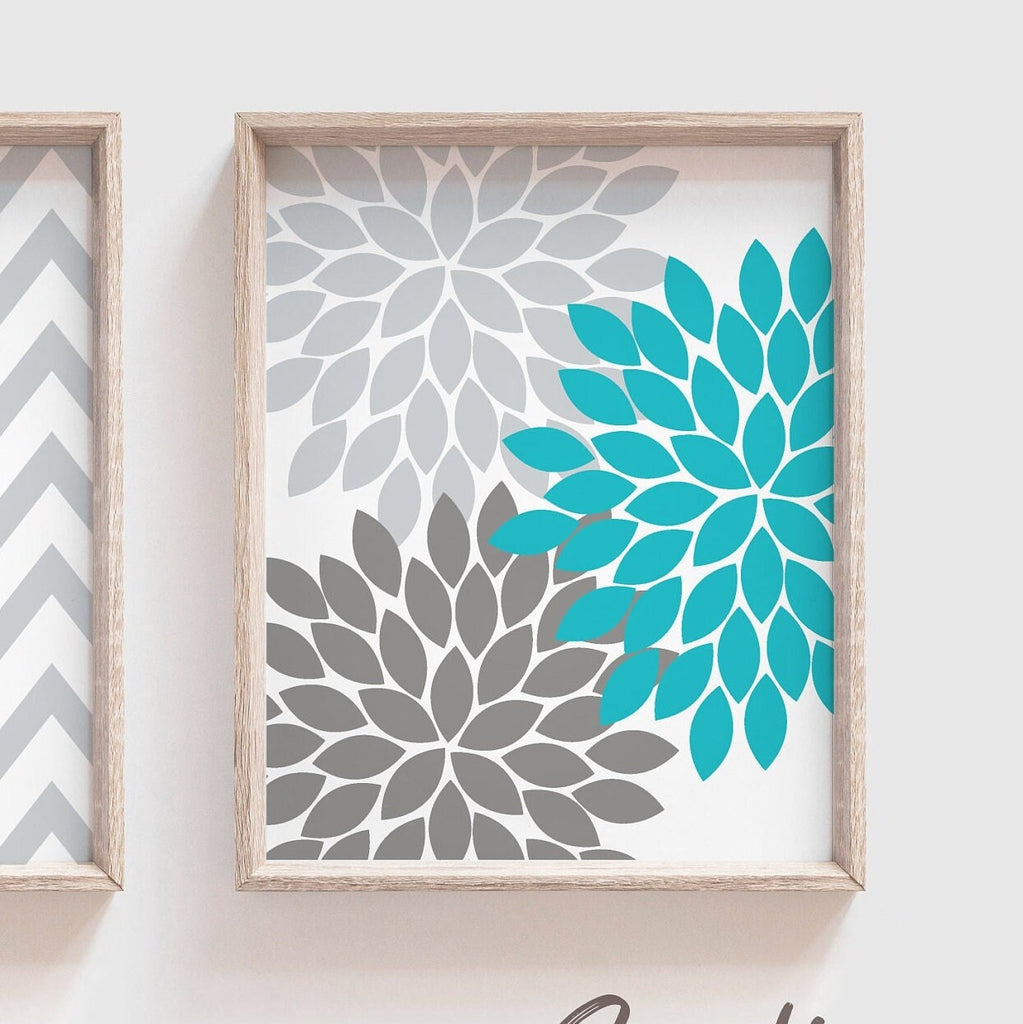 Girls bedroom turquoise, wall art for girl, turquoise decor girls room, turquoise art baby girl, turquoise monogram, turquoise and gray girl