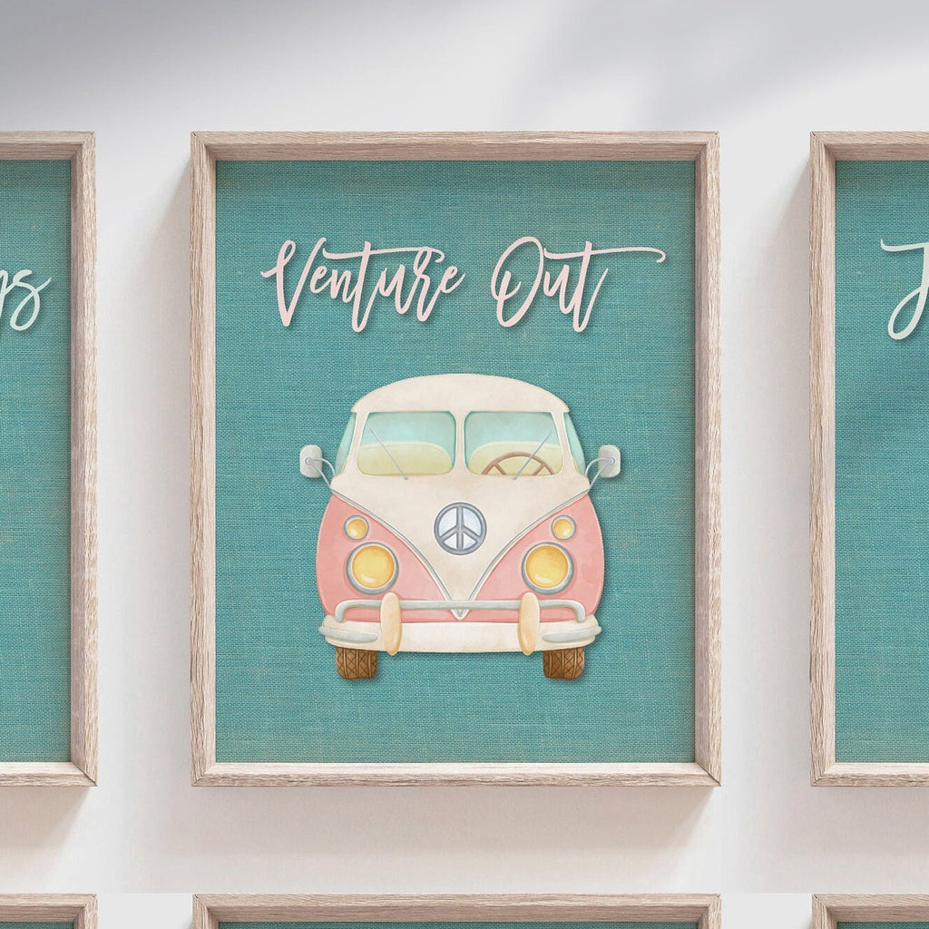 Travel nursery art, travel nursery decor, vintage travel themed nursery, teal beach baby kid child bedroom nursery playroom art, beach art
