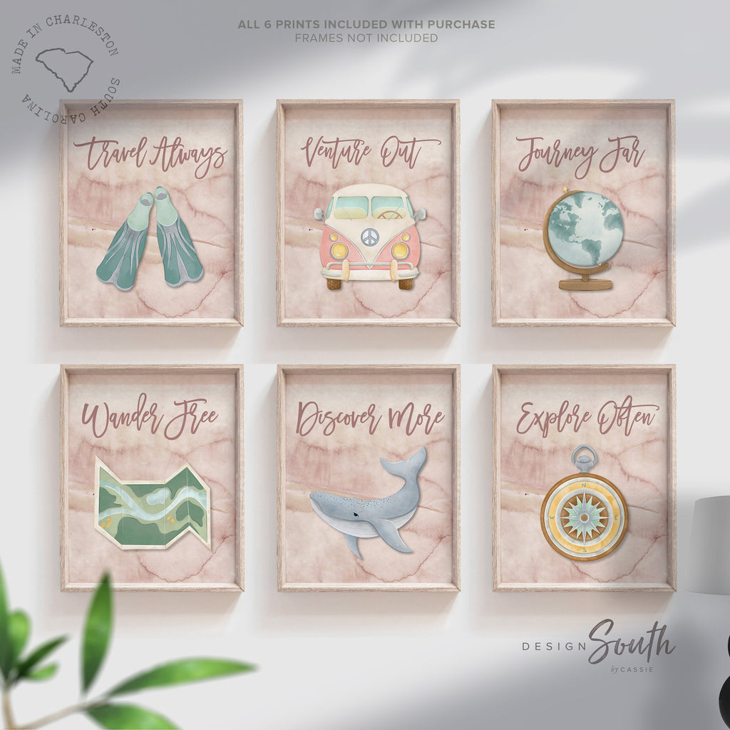 Travel nursery art, travel nursery decor, bedroom kids travel themed, travel-inspired nursery, baby room travel theme, global baby artwork