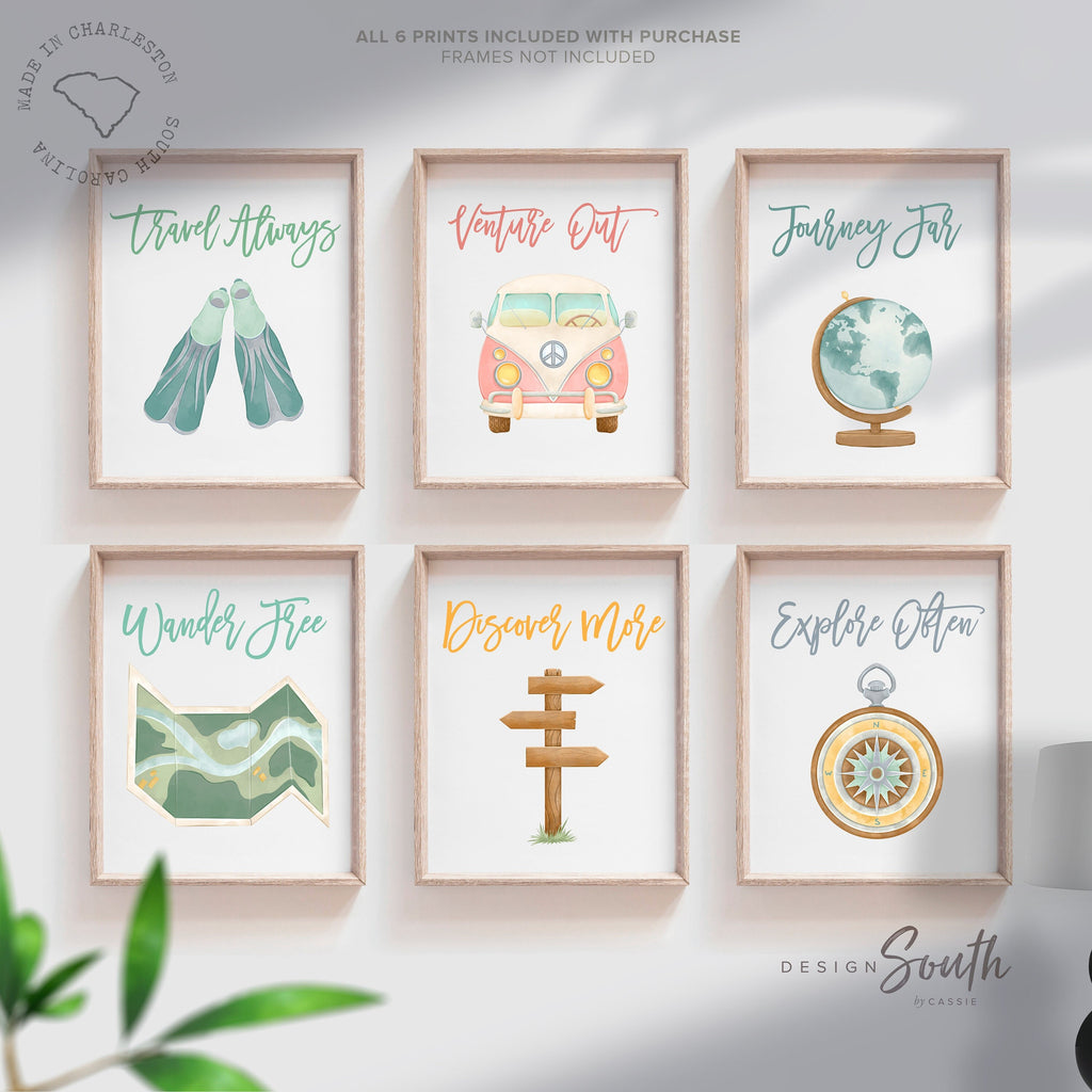 Travel nursery art, travel nursery decor, bedroom kids travel themed, travel-inspired nursery, baby room travel theme, global baby artwork