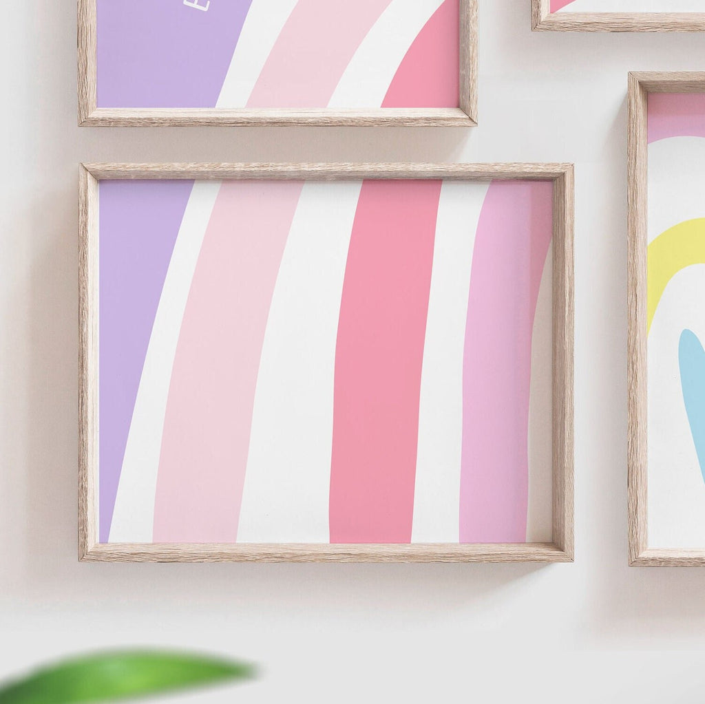 Sister girl room ideas, twin girls room wall art, sister signs, sister gift, little sister big sister wall decor, bedroom for girls rainbows