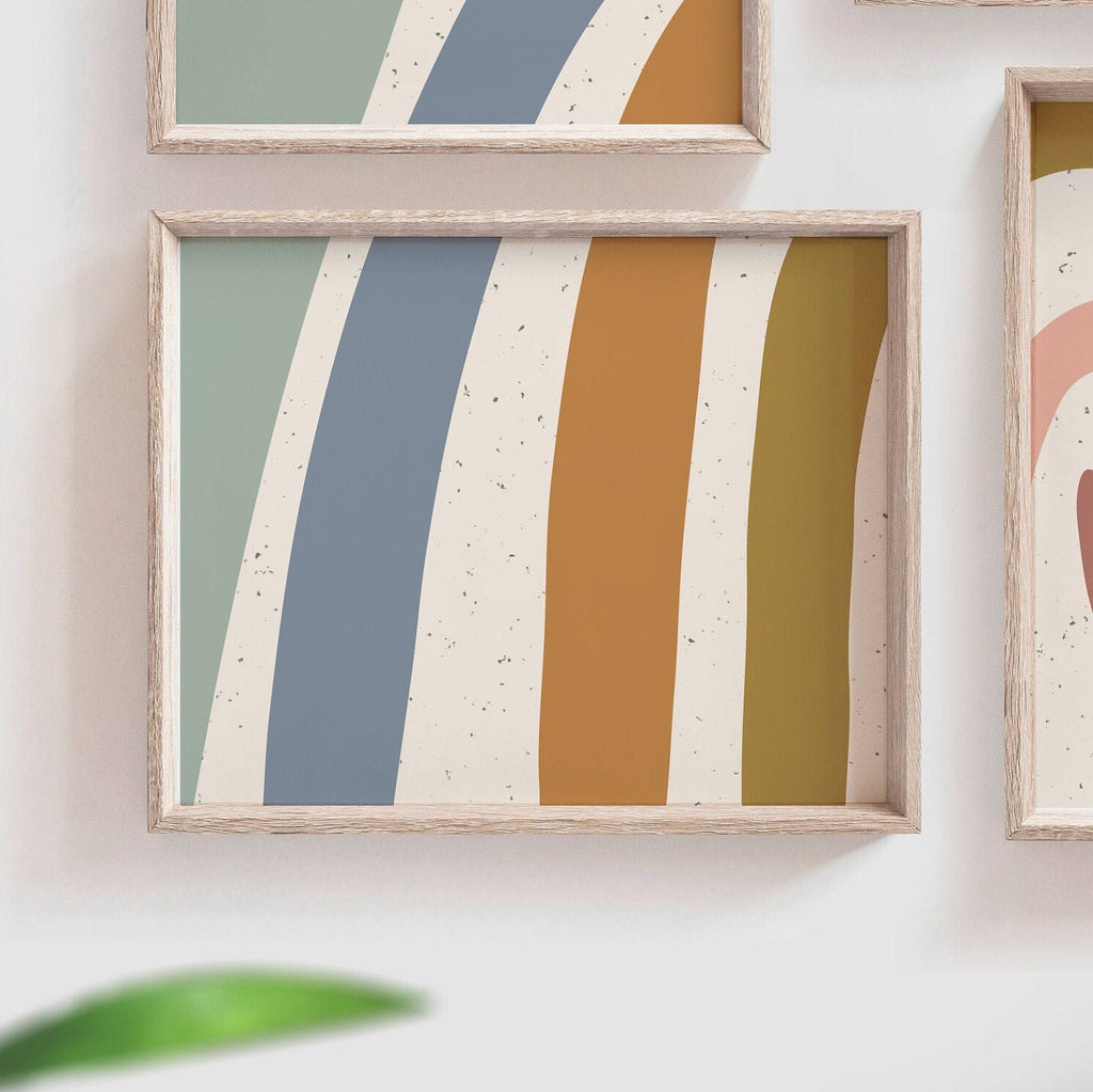Neutral nursery decor earthy neutral tones, kids neutral playroom wall art, neutral boho rainbow for kids baby children, art gender neutral