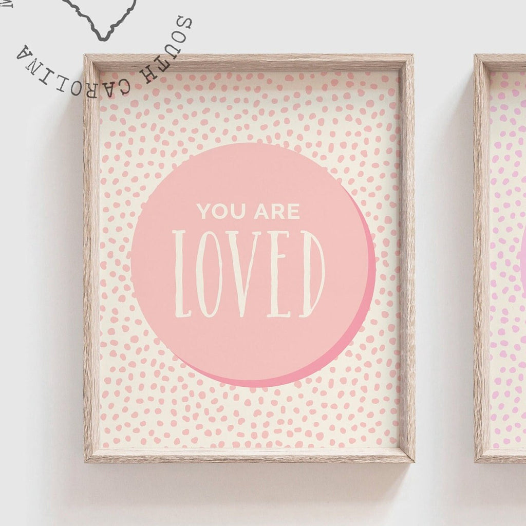 Modern kid art, children's wall art quotes, girl playroom decor ideas, wall art girl room, kid room prints, set 6 pink poster affirmations