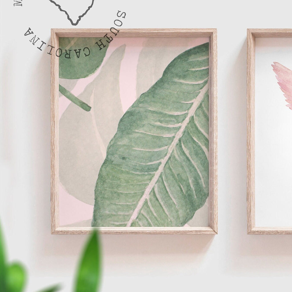 Dance nursery decor, ballerina dancer nursery, tropical flamingo ballerina print, baby ballet themed room, little girl ballet dance bedroom